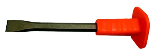 Зубило 888 с полиуретановым протектором, из металла, цвет красный, 300мм / инструменты