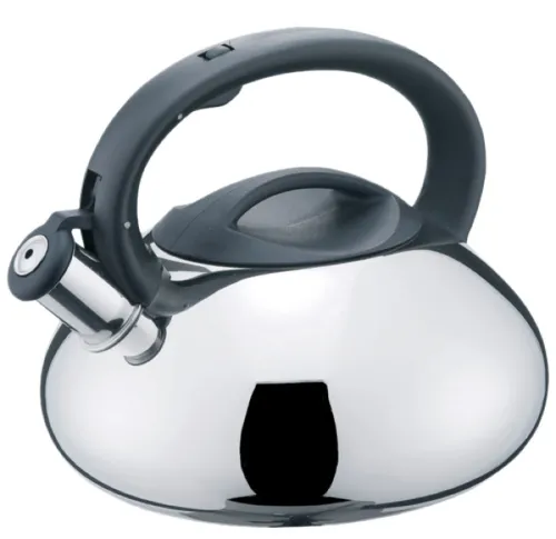 Чайник для плиты Mallony / Маллони MAL-109 цельнометаллический со свистком, из нержавеющей стали, объемом 3л / посуда для дома