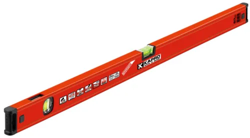 Уровень строительный KAPRO / Капро 781 Genesis с фрезерованной рабочей поверхностью, 2 колбы из полиакрила, алюминиевый, 80см / измерительный инструмент