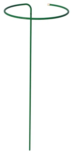 Опора для растений Комплект-Агро высокая стальная, зеленая, диаметр 40см / кустодержатель