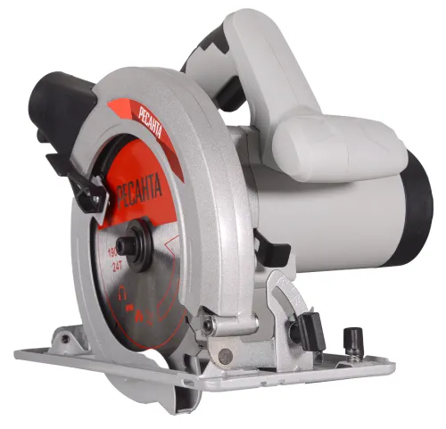 Дисковая пила Ресанта ДП-20/190А электрическая, серая, посадочный диаметр 20мм, диск 190мм, глубина 68мм, 1800Вт / инструменты