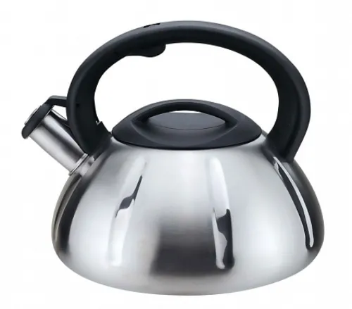 Чайник для плиты Mallony / Маллони MAL-066 со свистком, из нержавеющей стали, объемом 3л / посуда для дома
