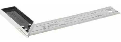 Угольник строительный Stayer / Стайер ПРОФИ с двусторонней шкалой, из нержавеющей стали, серый, размер 250мм / инструменты