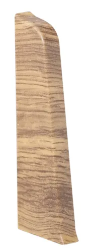 Заглушки для плинтуса Salag / Салаг Lima левая и правая, ПВХ, цвет дуб джерси, 72х22м, 2шт. / строительство и ремонт