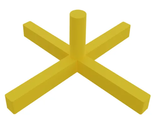 Крестики DECOR Pro усиленные, пластиковые, 1.5мм, 1шт