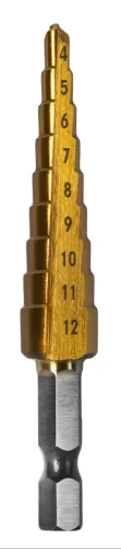 Сверло по металлу Практика ПРОФИ ступенчатое 4-12мм, Р6М5