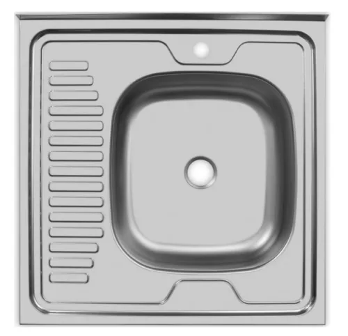 Мойка UKINOX ECO 600.600 R, накладная, с крылом, нерж. сталь