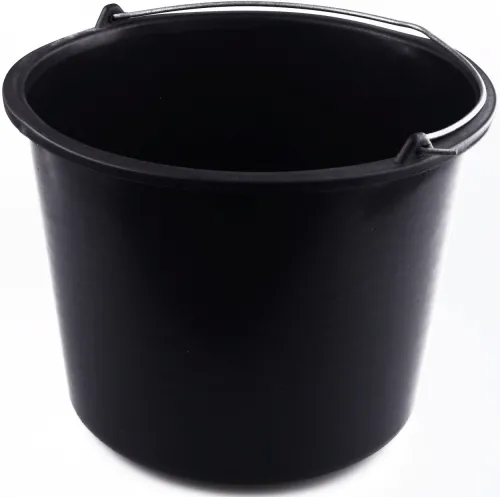 Ведро строительное пластиковое 12л, черное, арт. 1878212
