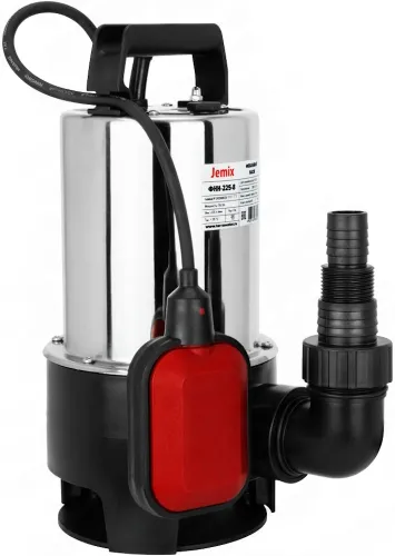 Фекальный насос Jemix SGPS-750, погружной, 900Вт, сталь, серый