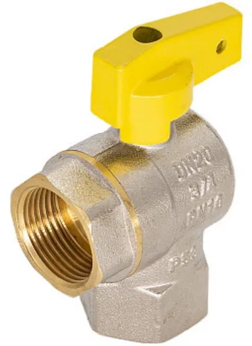 Кран шаровый для газа СТМ угловой 1/2", CGLFFB12(Т.20/120)