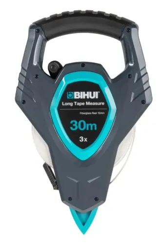 Рулетка измерительная BIHUI, 30м, пластик, фибергласс, TMR30M