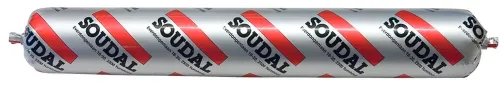 Герметик полиуретановый Soudal / Судал Soudaflex 40 FC универсальный эластичный, белый, 600мл / строительство и ремонт
