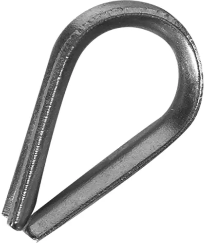 Коуш Стройбат для троса, из нержавеющей стали, диаметр 3мм, 2шт. / такелаж