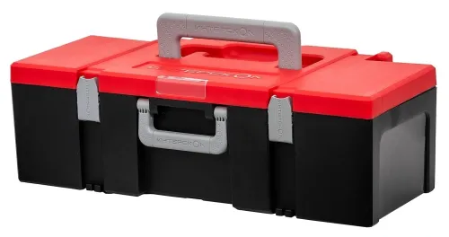 Ящик для инструментов Интерскол МультиБОКС МультиМАКС кейс большой из пластика, черный, 59×30×19см / оборудование для мастерской