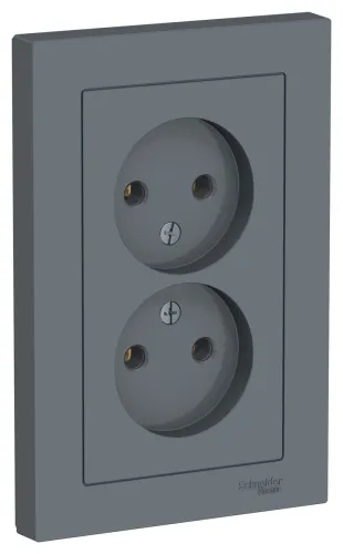 Розетка Schneider Electric Atlas Design ATN000720 2-местная