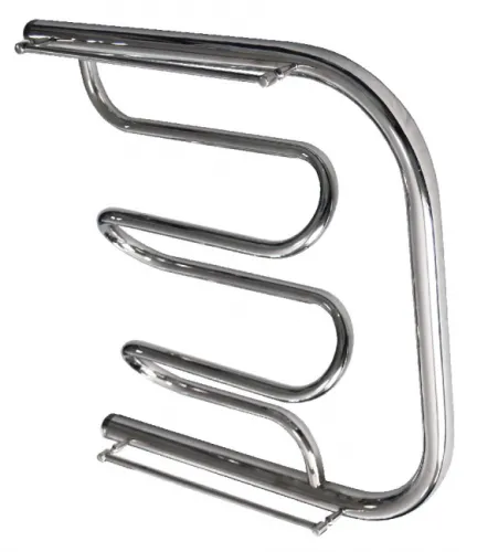 Полотенцесушитель водяной ТРУГОР ПМ 2 U-образный, горизонтальное подключение, из нержавеющей стали, хром, 1дюйм, 650х650х100мм, 115Вт / отопление