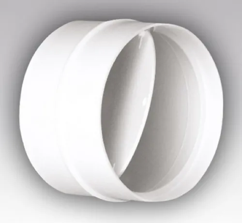 Соединитель каналов ЭРА 10СКПО круглый с клапаном, 100×62мм