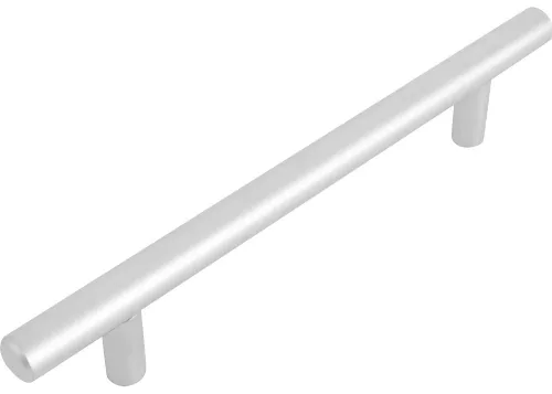 Ручка мебельная Скобяной рейлинг, из стали, матовый хром, 178х32х12мм, 1шт. в упаковке / фурнитура для мебели