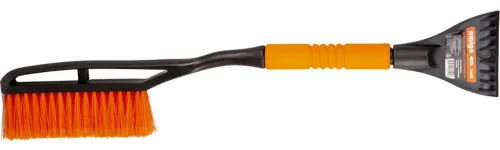 Щетка автомобильная Amigo / Амиго со скребком для льда, из пластика с синтетическим ворсом, длина 635мм / автотовары