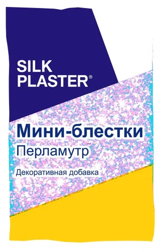 Блестки декоративные SILK PLASTER / Силк Пластер мини, для жидких обоев и штукатурки, на полимерной основе, перламутр, 10г / отделочные материалы