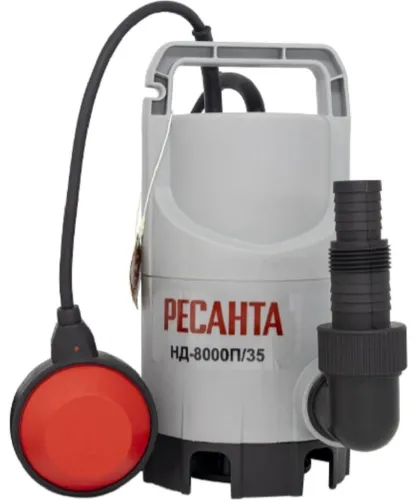 Дренажный насос Ресанта НД-8000П/35 для грязной воды 133л/мин