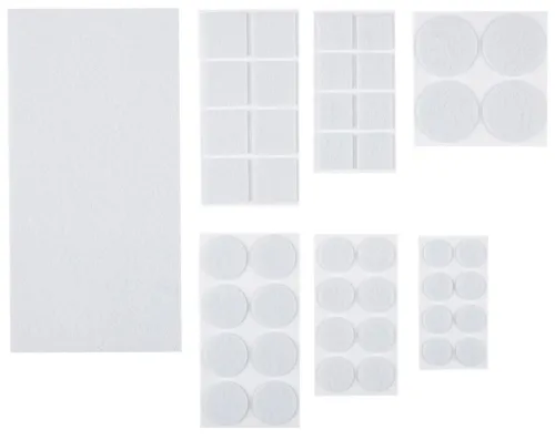 Накладки на ножки мебели Рыжий кот, полиэстер, белые, 45шт