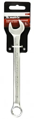 Ключ комбинированный Matrix 15111, 15 мм, CrV сталь, мат. хром
