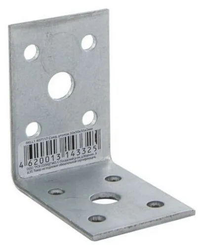 Крепежный уголок Rock Solid Connection перфорированный, RKLL1 50×50×35×2мм