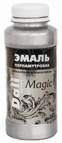 Эмаль Dali / Дали Decor Magic декоративная, перламутровая, акриловая, цвет серебро, 0.25л / лакокрасочные материалы
