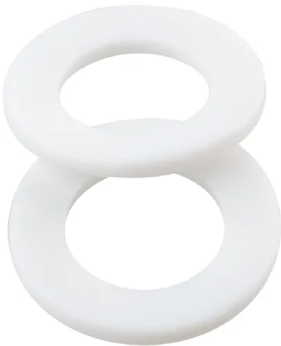 Прокладка сантехническая MasterProf / МастерПроф для уплотнения и герметизации плоских фланцевых соединений, из фторопласта, белая, диаметр 3/4", 2шт. / водоснабжение