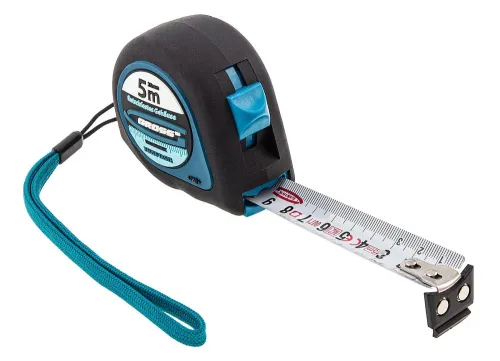 Измерительная рулетка GROSS / Гросс Ergonomisch автоматическая с магнитом, корпус из пластика, стальная лента, 5м / строительство и ремонт