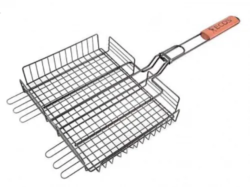 Решетка гриль ECOS 22139D антипригарная сталь, 31x24x5см