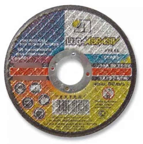 Круг отрезной LUGA ABRASIV / Луга Абразив по металлу и нержавеющей стали, на бакелитовой связке, посадочный диаметр 22мм, 115мм, толщина 1.6мм / оснастка