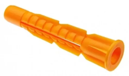 Дюбель MIXTON / Микстон универсальный с бортом, из полипропилена, оранжевый, 8×52мм, 10шт. / крепеж и фурнитура