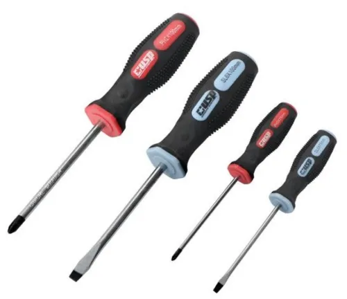 Набор отверток USP / ЮСП, с намагниченным наконечником на держателе, из CrV стали и пластика, 4шт. / инструменты