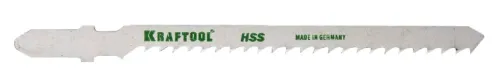 Пилка для лобзика KRAFTOOL T227D, фигурный рез, 75мм, 2шт