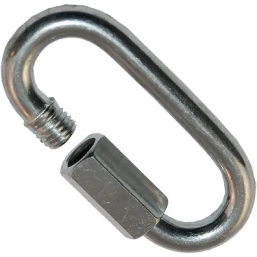 Карабин MIXTON / Микстон винтовой с гайкой, из оцинкованной стали, диаметр 10мм / такелаж