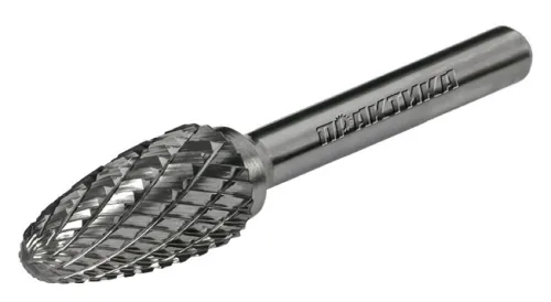 Борфреза Практика Эксперт параболическая, тип F, твердосплавная, стальная, хвостовик 6мм, 12×25мм / строительство и ремонт