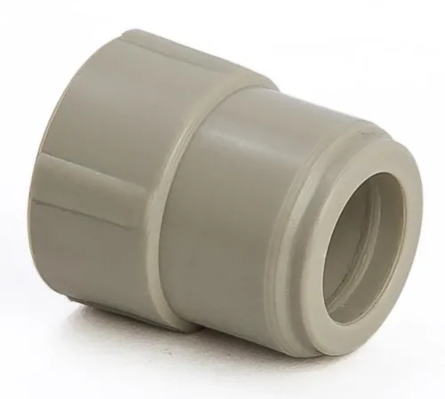 Муфта переходная Lammin / Ламмин наружная-внутренняя, полипропиленовая, серая, диаметр 50×32мм / фитинги