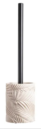 Ершик для унитаза Fora / Фора AFRICA напольный, из полирезины, бежевый, размером 380×104х104мм / товары для дома