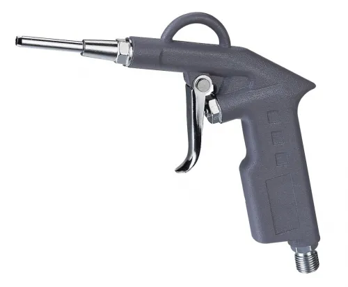 Пистолет продувочный Voylet / Войлет DG-10B-2 для компрессора, средний, носик 60мм, соединение рапид (EURO), 8атм, 125л/мин, штуцер 1/4дюйма / пневмоинструмент