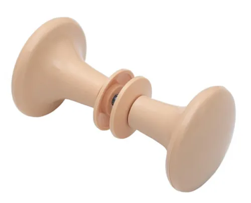 Ручка мебельная Скобяной кнопка для дверей, из пластика, бежевая / фурнитура для мебели