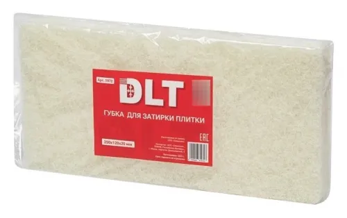 Губка для удаления затирки DLT / ДЛТ 1972 универсальная, 1шт. / малярные и отделочные инструменты