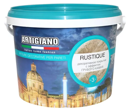 Декоративная штукатурка ARTIGIANO RUSTIQUE акриловая, 7.5л