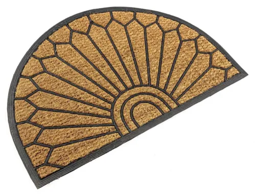 Коврик придверный Импортэкс Солнце универсальный, кокосовый, коричневый, 40х60см / товары для дома