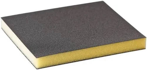 Губка шлифовальная Flexifoam, двухсторонняя, P80, 120×98×13мм