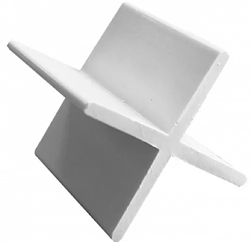 Крестики DECOR / Декор многоразовые для кафельной плитки, пластиковые, белые, 1.5мм, 20шт. в упаковке / крепеж