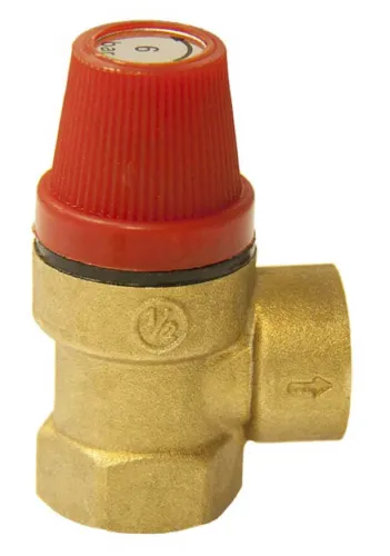 Клапан предохранительный СТМ / СТМ CRVP6F12 гайка-гайка, из латуни и пластика, 6бар, 1/2дюйма / водоснабжение