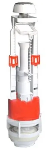 Арматура для унитаза ИнкоЭр Колонка универсальная с нижним подводом, хромированная кнопка, из пластика, белый / сантехника