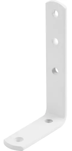 Кронштейн для полки Петротех бытовой угловой, стальной, белый, 60х100х20х4мм / держатель